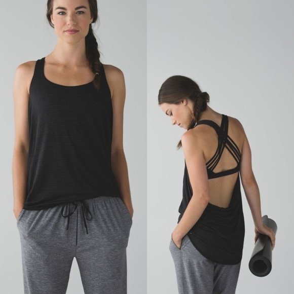 lululemon athletica Tops - Lululemon Wild Tank Top Black Size 4